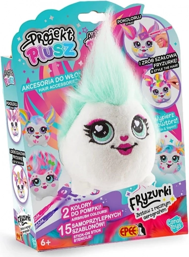 Projekt Plusz Frisuren – kreative Set mit Hand-Airbrush Mgiełka