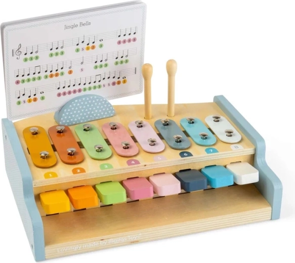 2-in-1: Xylophon und Klavier