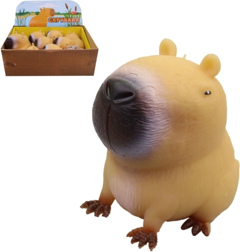 Capybara-Spielzeug aus Gummi, 8 cm