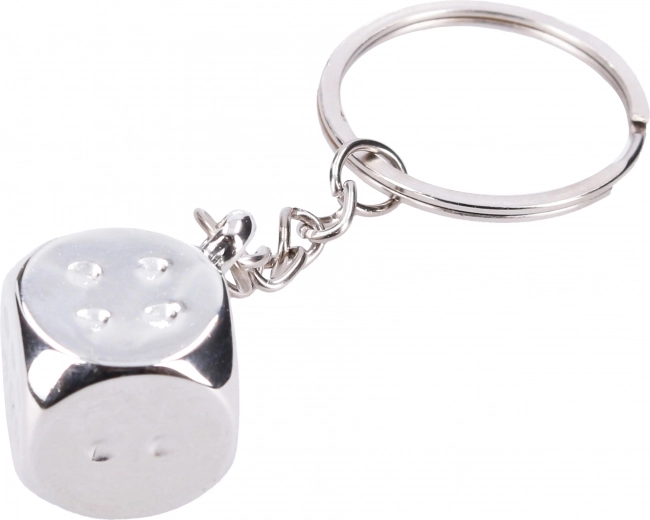 Würfelförmiger Schlüsselanhänger