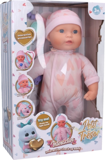 Krankes Baby mit Effekten, 37 cm