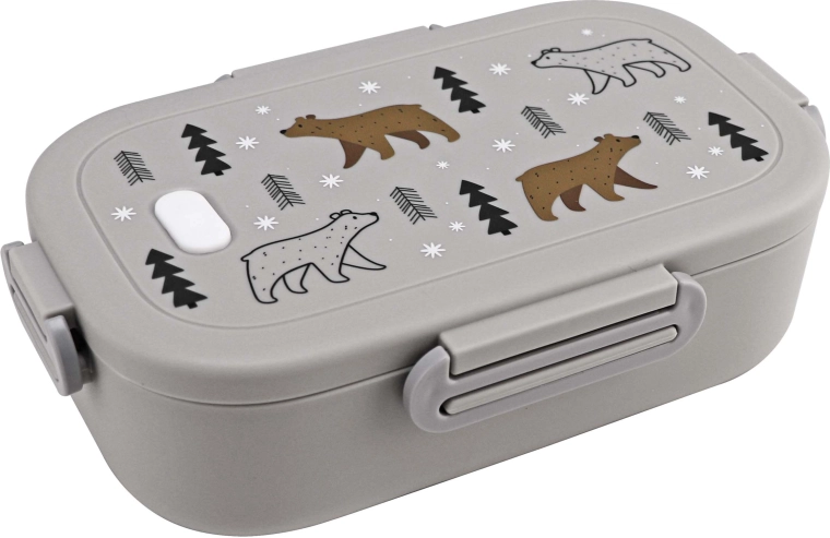 Kunststoff-Brotzeitbox Kitchisimo 950 ml Bär