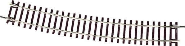 Roco Line Gebogene Schiene mit Holzbrettern