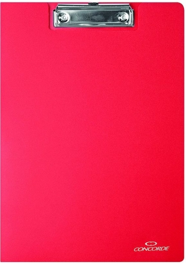 Schreibmappe mit Klemme A4 rot CONCORDE