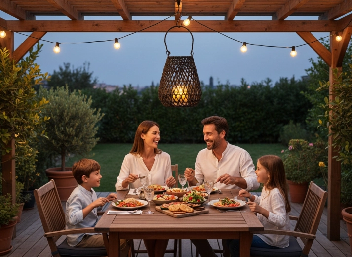 Bereit für gesellige Stunden im Freien