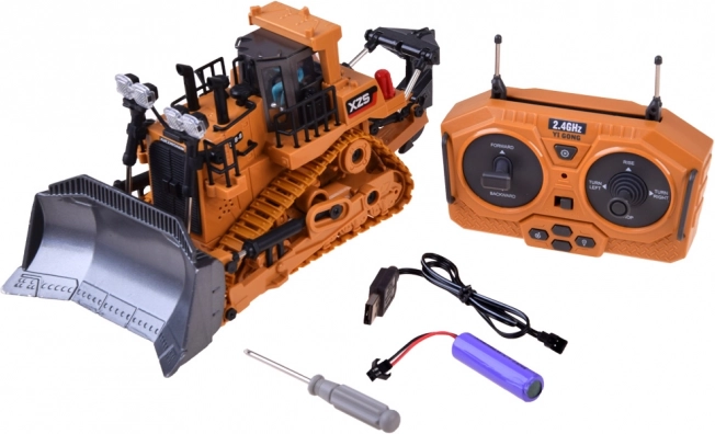 RC-Bulldozer mit beweglicher Schaufel und Fernsteuerung