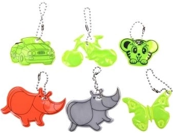 Reflektierender Schlüsselanhänger – Farbmix