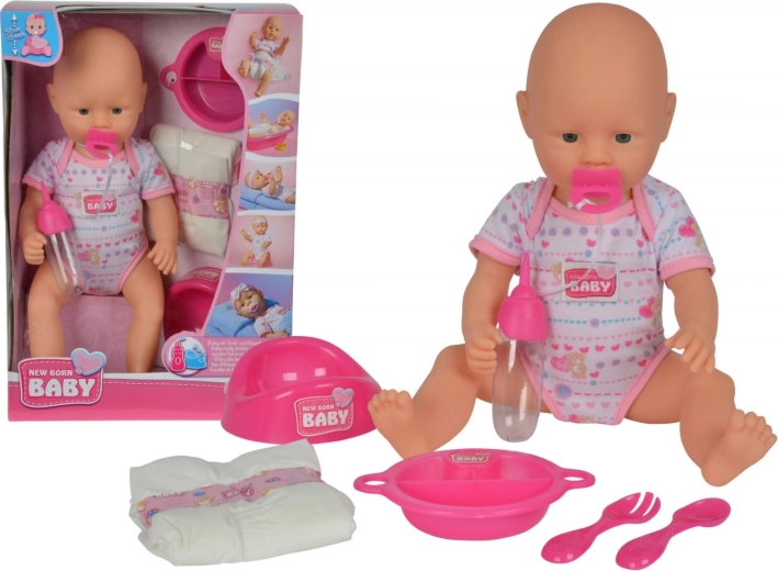 New Born Baby Puppe mit Zubehör 38 cm