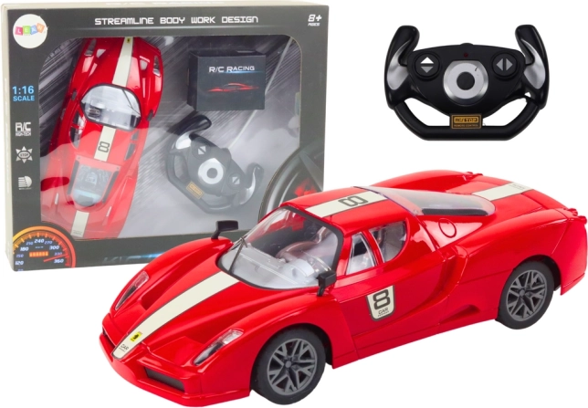 Ferngesteuertes Sportauto 1:16, rot