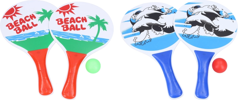 Strandtennis – Set mit 2 Schlägern und Ball