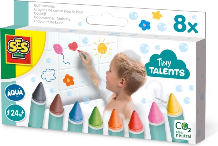 Badewannen-Wachsmalstifte Tiny Talents, 8 Stk.