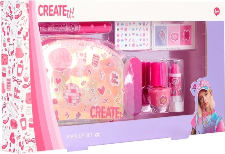 Create It! Kinder-Schminkset mit Kosmetiktasche