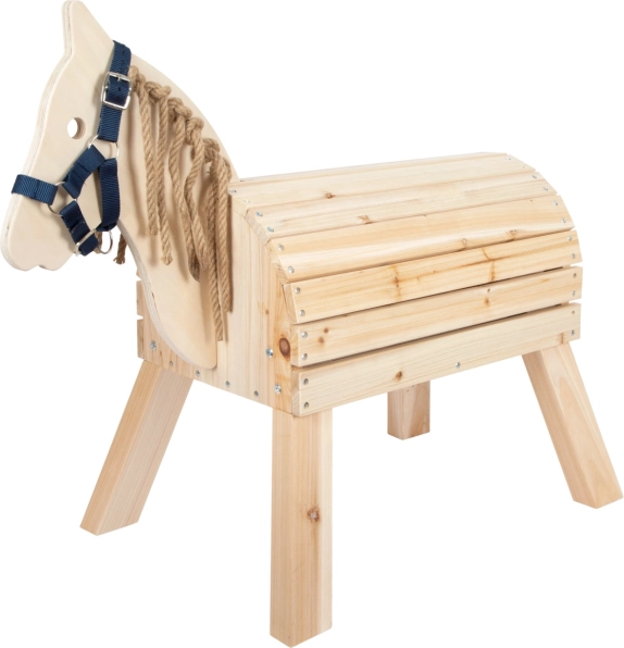 Kompaktes Holzspielpferd für Kinder