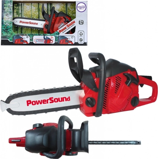 Kinder-Motorsäge WOOPIE mit gummierter, drehbarer Kette