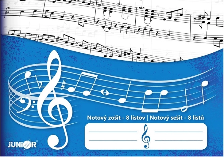 Notenheft Junior 8 Blatt