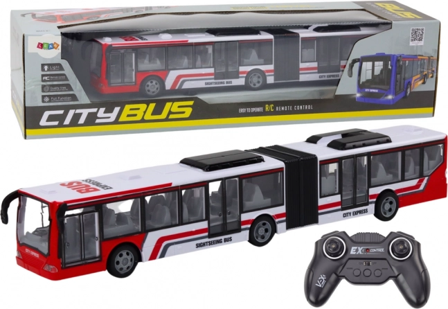 Lustiger RC Stadtbus rot-weiß