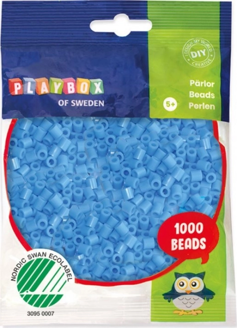 Playbox Bügelperlen hellblau 1000 Stk.