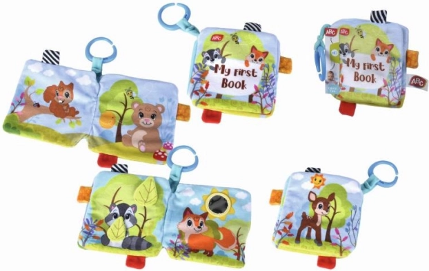 Weiches Stoffbuch Forest Friends für Babys 17 cm