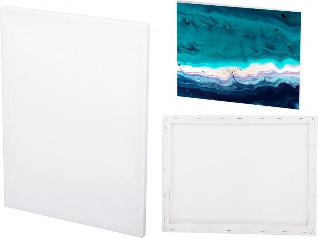 Künstlerleinwand auf Keilrahmen 40 × 50 cm, weiß, vorgrundiert