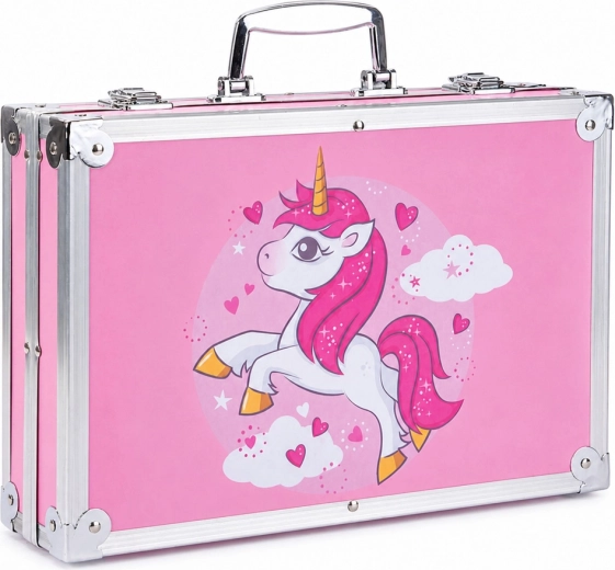 Rosafarbener Einhorn-Koffer als wunderschönes Geschenk