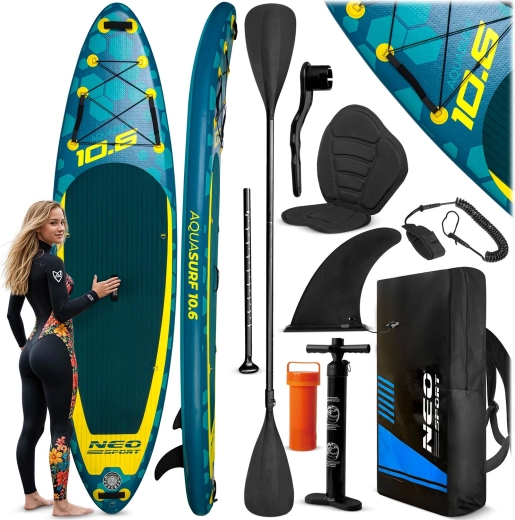 Aufblasbares Paddleboard Aquasurf 10'6 (320 × 84 × 15 cm) Neo‑Sport