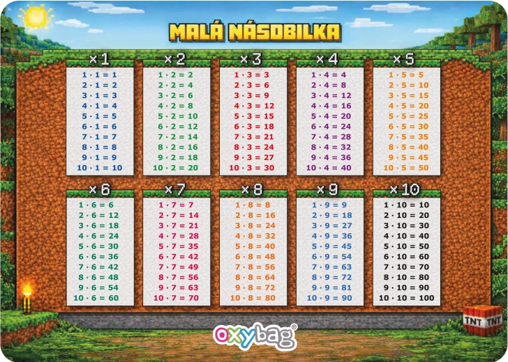 Lernkarte A4 – Kleines Einmaleins Playworld - 1 Stück