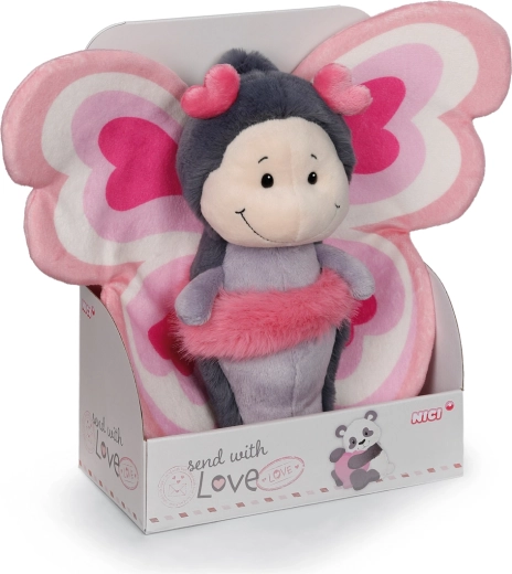 NICI Plüsch-Schmetterling Love in Geschenkbox 21 cm
