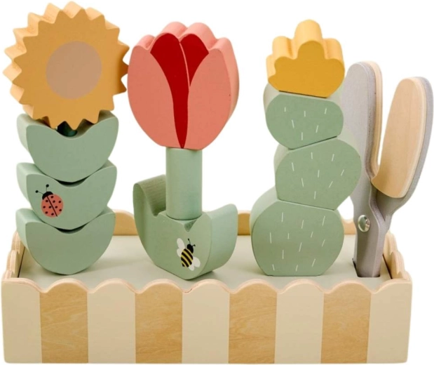 Jabadabado Kreativset aus Holzblumen mit Gartenschere