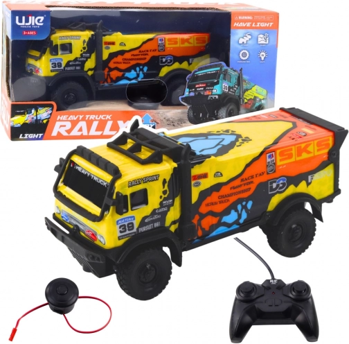 Ferngesteuerter RC-Lkw – gelb