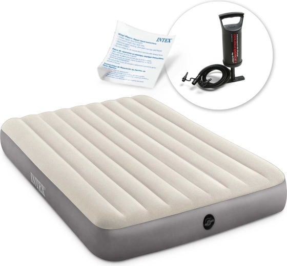 Aufblasbare Matratze Intex 203 × 152 × 25 cm mit Kolbenpumpe