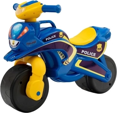 Doloni Laufrad Motorrad gelb-blau 70 × 32 × 52 cm