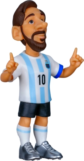 Detaillierte Verarbeitung von Lionel Messi im Trikot Argentiniens