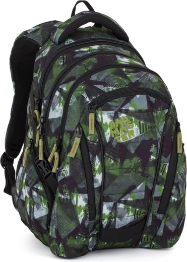 Bagmaster Schüler-Rucksack grün-grau