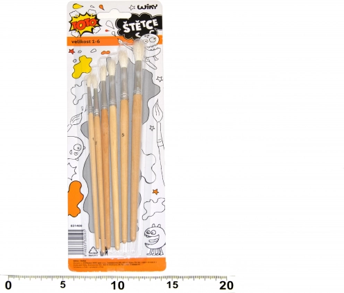 Rundpinsel-Set zum Malen Größe 1–6