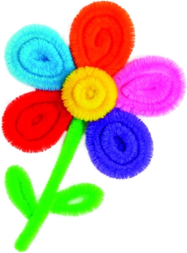 Blumen aus Pfeifenreinigern