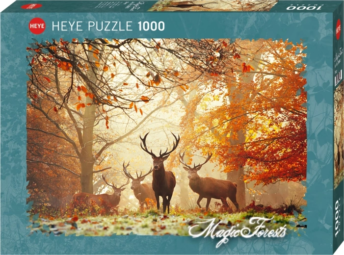 Heye Puzzle Zauberwälder: Hirsche, 1.000 Teile