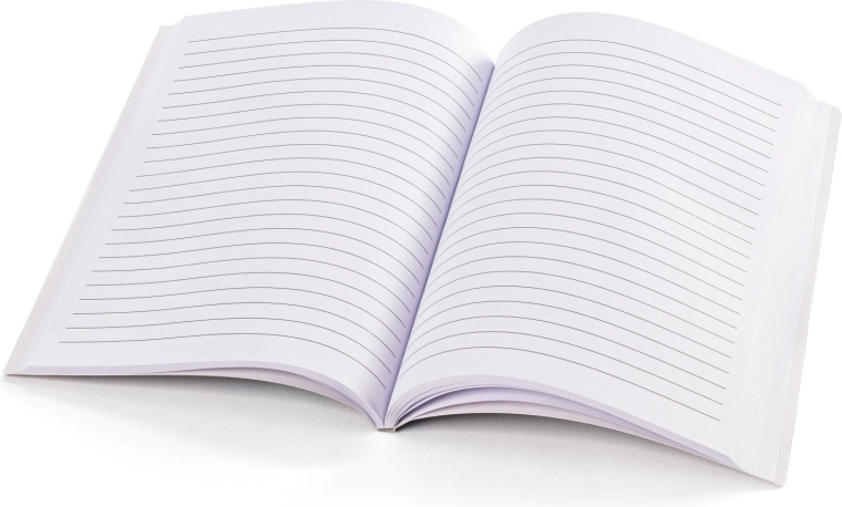 Bequemes Schreiben auf liniertem Papier