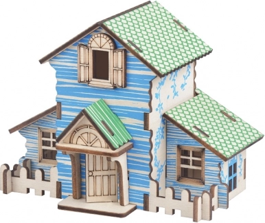Woodcraft Holz 3D-Puzzle Waldhütte