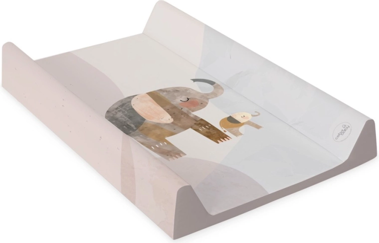 Ceba Baby Wickelauflage mit fester Platte 50 × 70 cm Basic Elephant Family