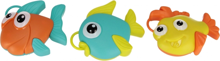 Schwimmende Fische in bunten Farben