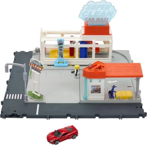 Matchbox Action Drivers Autowaschanlage mit realistischen Funktionen
