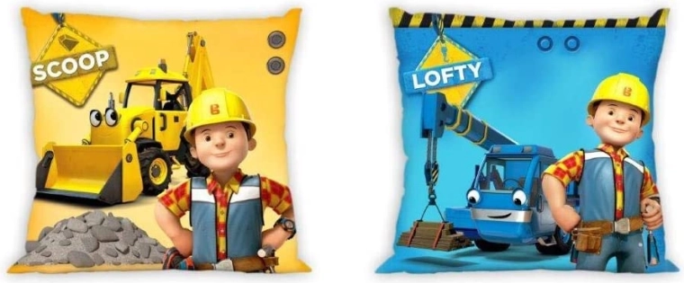 Bob der Baumeister Kissenbezug „Scoop & Lofty“ 40 × 40 cm