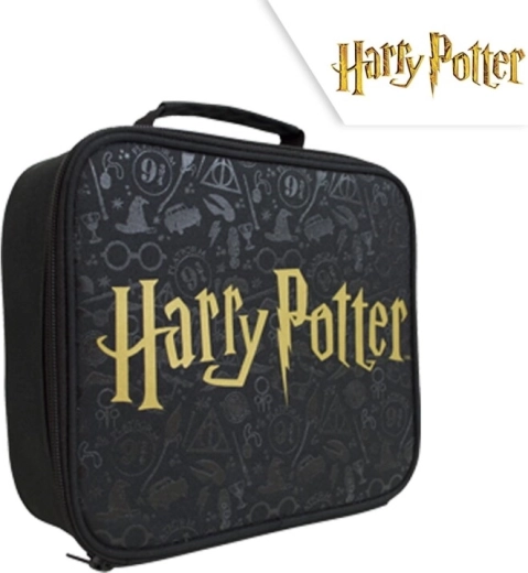 Harry Potter Frühstückstasche mit Logo – schwarz