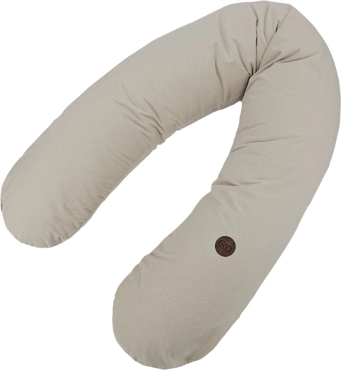 EKO Stillkissen aus Baumwolle/Velvet, hellbeige, 180 cm