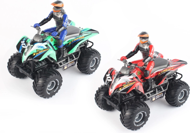 RC-Quad mit Fahrerfigur und Fernbedienung 29 cm - 1 Stück