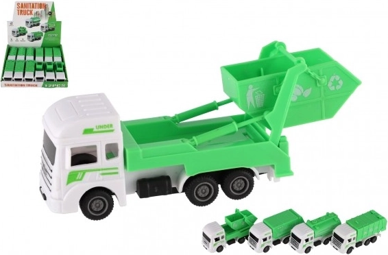 Städtischer Dienst Plastikauto 12cm mit Rückziehmotor