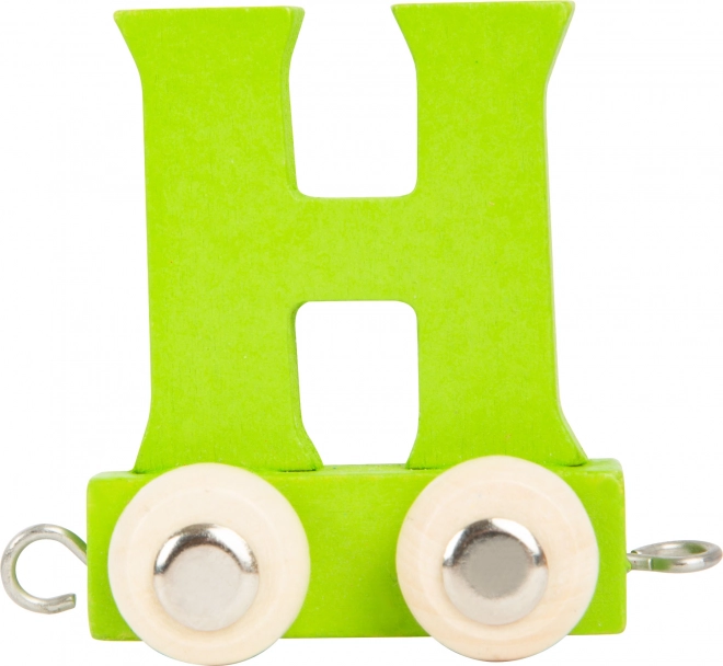 Holzzug – bunte Alphabet-Waggonbuchstabe H small foot