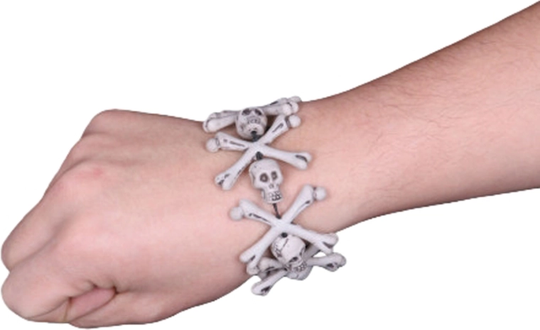 Party-Armband mit Totenköpfen und Knochen