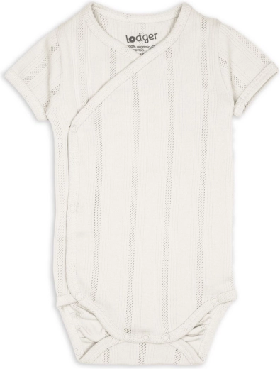 Lodger Kurzarm-Body Pointelle Cream Gr. 62