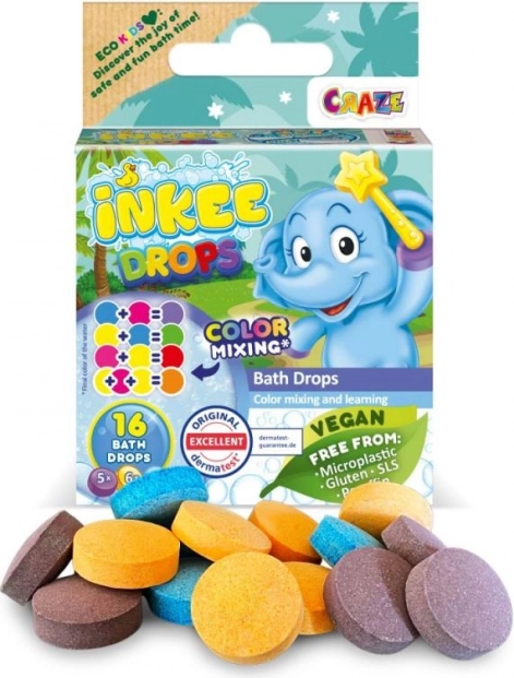 Inkee Badeflocken mit Zuckerwatte-Duft und Sheabutter